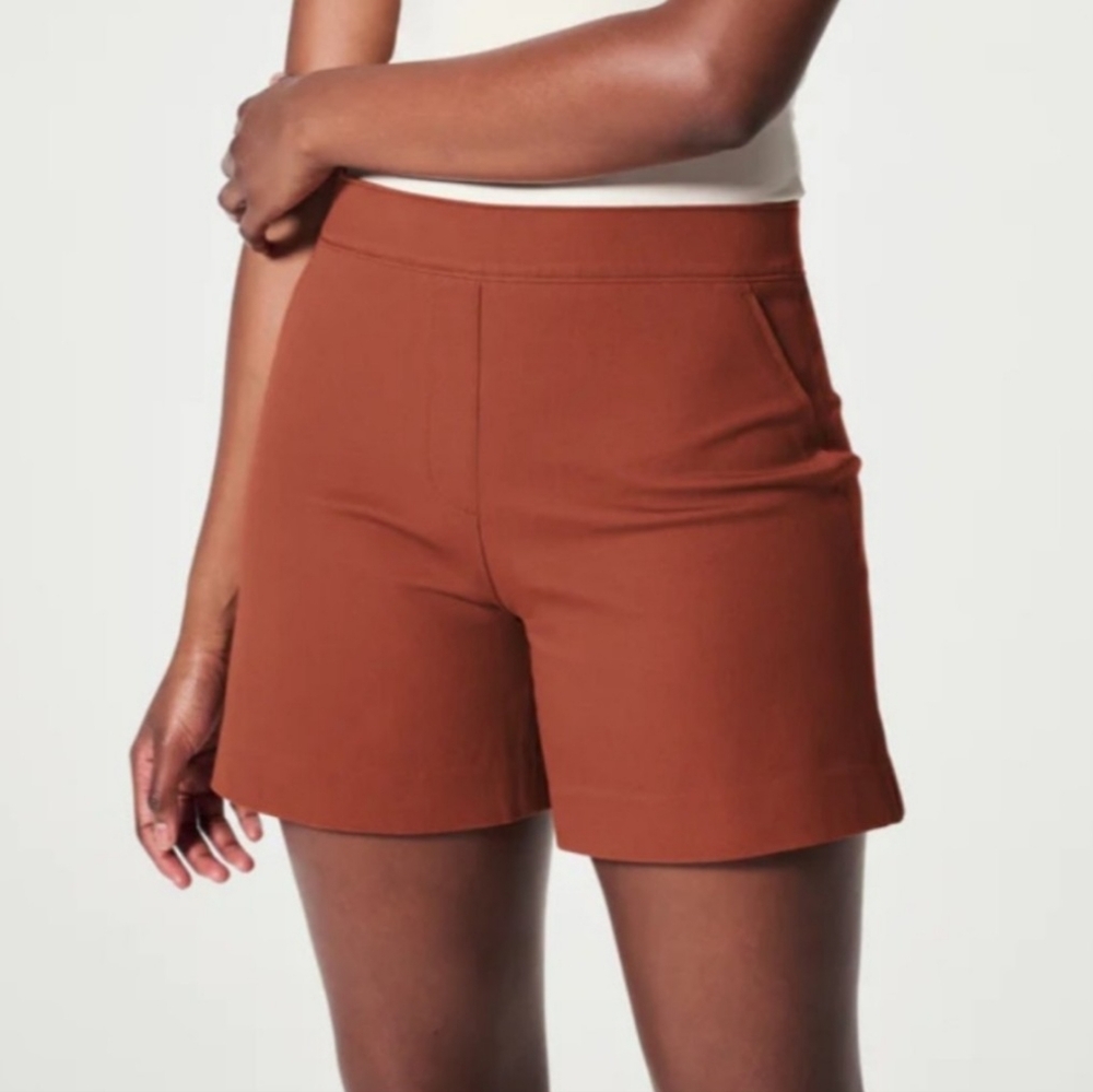 Spanx On The Go Shorts- copper color Large